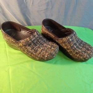 Dansko Professional Fabric Women's Tweed Slip-On Clogs